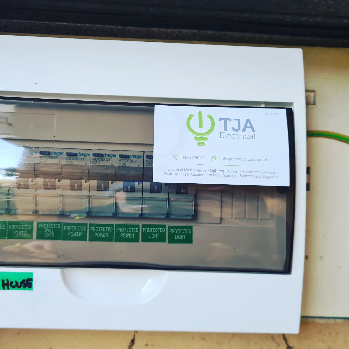 Residential electrical wiring work